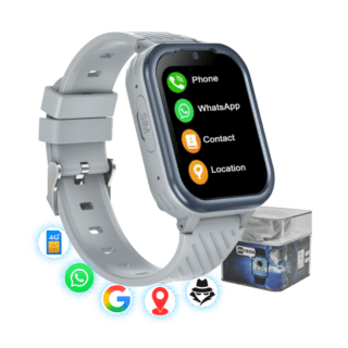 smartwatch copii gri cu SIM 4G WhatsApp si GPS GITECH G39
