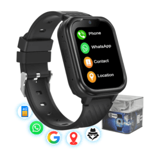 smartwatch copii negru cu SIM 4G WhatsApp si GPS GITECH G39