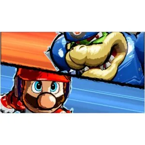 Orice merge pe acest teren! Cel mai recent joc din seria Mario Strikers vine pe Nintendo Switch! Pregatiti-va pentru Strike, un sport de cinci la cinci precum fotbalul, care este foarte greu in atac. Tinteste spre goluri prin dribling si pase catre coechipieri, precum si folosind tackle, obiecte si lovituri speciale zdrobitoare. Personalizati-va echipa dupa cum credeti de cuviinta, echipandu-le cu echipamente care le schimba nu numai aspectul, ci si statistici precum viteza, puterea si precizia paselor. Pana la opt jucatori – patru jucatori din fiecare echipa – pot concura unul impotriva celuilalt pe o singura consola Nintendo Switch*. Pe langa meciurile individuale, jocul online va avea modul Strikers Club**, care permite 20 de jucatori sa se alature si sa concureze pentru a deveni cel mai bun club din lume.